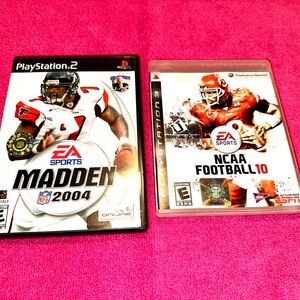 EA Sports Madden 2004 and NCAA Football 10 for PlayStation